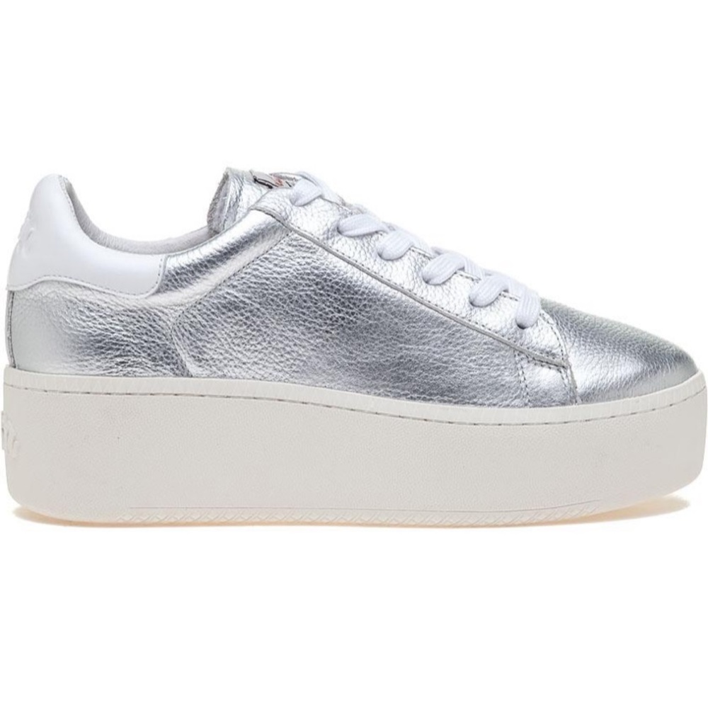 Silver Ash Leather Sneaker